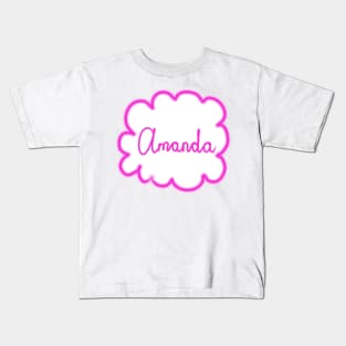 Amanda. Female name. Kids T-Shirt